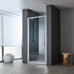 Shower enclosure Linear 80x195 6mm opening surface: Glossy, color: Chrome Linear Shower enclosure Linear 80x195 6mm opening surface: Glossy, color: Chrome Linear