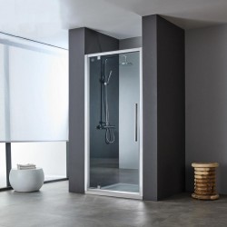 Shower enclosure Linear 80x195 6mm opening surface: Glossy, color: Chrome Linear
