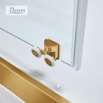 Shower enclosure Linear 140x200 6mm sliding surface: Brushed, color: Gold Linear Shower enclosure Linear 140x200 6mm sliding surface: Brushed, color: Gold Linear