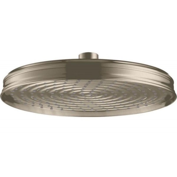 Shower head Wall-mounted / Ceiling-mounted 24x24 material: Brass, style: 1 spray brushed nickel, color: Chrome surface: Brushed Overhead showers Shower head Wall-mounted / Ceiling-mounted 24x24 material: Brass, style: 1 spray brushed nickel, color: Chrome surface: Brushed Overhead showers