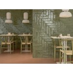 Brick 7,5x30 Italy 1st choice surface: Glossy glossy, hue: Green Brick look tiles