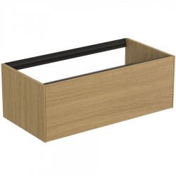 Furniture base without washbasin 100x50,5x36 material: Wood composite light oak wall mounted, color: Wood Oak Cabinets without wash basin