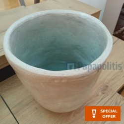 Νιπτήρας ελευθέρας τοποθέτησης 38x38x40 από κεραμικό χωρίς οπή  χωρίς υπερχείλιση, χρώμα: Λευκό/Μπλε επιφάνεια: Ματ Ελευθέρας τοποθέτησης