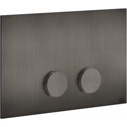 Flush wall plates for concealed cistern dual flush valve material: Metal Mechanical with string, color: Black surface: Brushed Flush plates