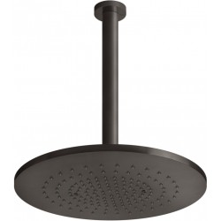 Shower head Ceiling-mounted 35,5x35,5 material: Brass, style: 1 spray, color: Black surface: Brushed Overhead showers