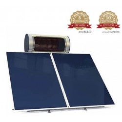 Ηλιακός θερμοσίφωνας για αντλία θερμότητας 200 lt Glass τριπλής ενέργειας με συλλέκτη 3m2  (2x1,5m2) Ηλιακοί θερμοσίφωνες, Boilers