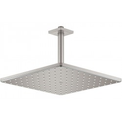 Shower head Ceiling-mounted 31x31 material: Brass, style: 1 spray, color: Chrome surface: Brushed Overhead showers