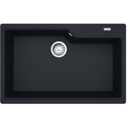 Sink Granite 78x50 free nested 1 bowl matt black, color: Black Granite