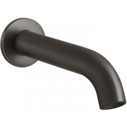 Spout (Nozzle) 17,2cm Wall-mounted material: Inox, color: Black surface: Brushed Bath spouts