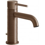 Wash basin tap Deck-mounted material: Inox mixer S size With pop-up waste set, color: Bronze surface: Brushed Deck-mounted
