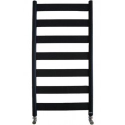 Heated towel rack 50x120 material: Aluminum, color: Black surface: Glossy Heated towel rails
