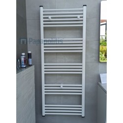 Πετσετοθήκη θερμαινόμενη 60x150 από αλουμίνιο, χρώμα: Λευκό επιφάνεια: Γυαλιστερή Πετσετοθήκες θερμαινόμενες