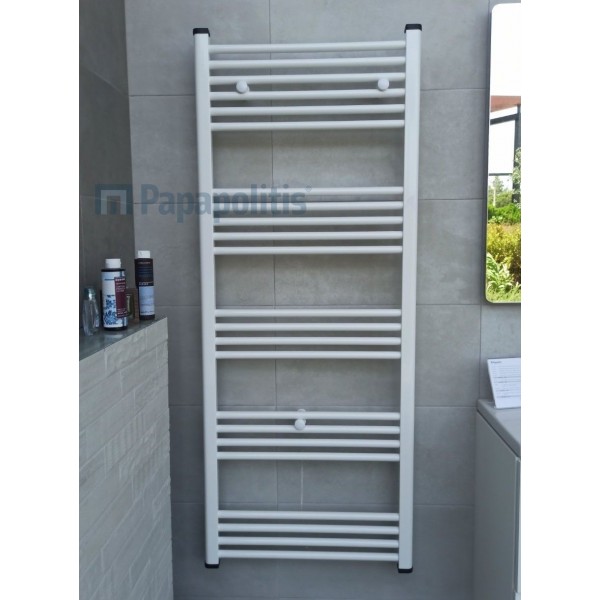Heated towel rack 60x150 material: Aluminum, color: White surface: Glossy Heated towel rails Heated towel rack 60x150 material: Aluminum, color: White surface: Glossy Heated towel rails