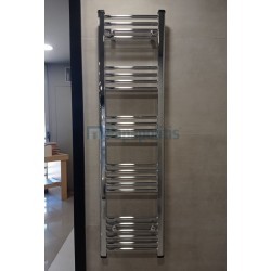 Heated towel rack 40x150 material: Aluminum, color: Chrome surface: Glossy Heated towel rails