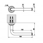 Χαρτοθήκη ανοιχτή από ορείχαλκο Finox Brushed Nickel, χρώμα: Χρωμέ επιφάνεια: Βουρτσισμένη Χαρτοθήκες