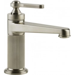Wash basin tap Deck-mounted material: Brass mixer Without waste Μ size, color: Chrome surface: Brushed Deck-mounted