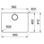 Sink Stainless (Steel) 55x40 material: Inox surface: Glossy free Undermount 1 bowl, color: Chrome Stainless steel Sink Stainless (Steel) 55x40 material: Inox surface: Glossy free Undermount 1 bowl, color: Chrome Stainless steel