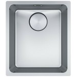 Νεροχύτης ανοξείδωτος 34x40 από inox επιφάνεια: Λεία ματ χωρίς πάγκο υποκαθήμενος, 1 γούρνα (38x44cm), χρώμα: Χρωμέ Ανοξείδωτοι