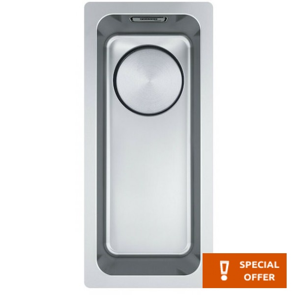 Νεροχύτης ανοξείδωτος 16x40 από inox επιφάνεια: Λεία ματ χωρίς πάγκο υποκαθήμενος, 1 γούρνα (20x44), χρώμα: Χρωμέ Ανοξείδωτοι