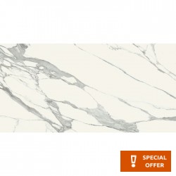 Floor tiles 119,8x239,8 Poland AB Polished, style: marble 1st choice surface: Matt, hue: White/Grey Plain tiles