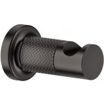 Άγκιστρο από ορείχαλκο μονό Black Metal Brushed PVD, χρώμα: Μαύρο επιφάνεια: Βουρτσισμένη Άγκιστρα