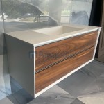 Βάση επίπλου με νιπτήρα 120x50x50 από ξύλο επίτοιχου τύπου με 1 νιπτήρα με πάγκο solid, χρώμα: Καφέ Βάσεις επίπλου με νιπτήρα Βάση επίπλου με νιπτήρα 120x50x50 από ξύλο επίτοιχου τύπου με 1 νιπτήρα με πάγκο solid, χρώμα: Καφέ Βάσεις επίπλου με νιπτήρα