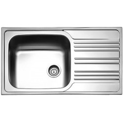 Sink Stainless (Steel) 86x50 material: Inox surface: Matt left / right nested 1 bowl, color: Chrome Stainless steel