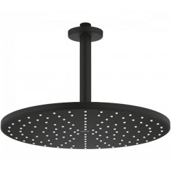 Shower head Ceiling-mounted 31x31 material: Brass, style: 1 spray, color: Black surface: Matt Overhead showers