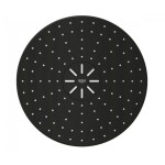 Κεφαλή ντους επίτοιχος τύπος 31x31 από ορείχαλκο 2 ροών με βραχίονα 43cm, 310 phantom black, χρώμα: Μαύρο επιφάνεια: Ματ Κεφαλές ντους