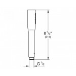 Τηλέφωνο ντους 1 ροής phantom black, χρώμα: Μαύρο επιφάνεια: Ματ Τηλέφωνα