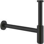 Sink siphon 1 ¼” material: Brass surface: Matt, color: Black Siphons