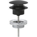 Waste Valve With overflow / Without overflow material: Brass surface: Matt, color: Black Waste overflows Waste Valve With overflow / Without overflow material: Brass surface: Matt, color: Black Waste overflows