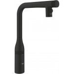 Kitchen tap Deck-mounted material: Brass with shower, color: Black surface: Matt Deck-mounted