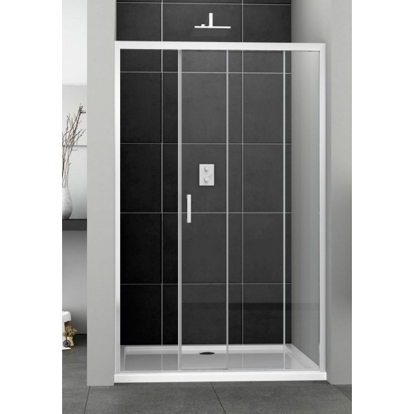 Shower enclosure Linear 110x195 6mm sliding surface: Glossy, color: Chrome Linear Shower enclosure Linear 110x195 6mm sliding surface: Glossy, color: Chrome Linear
