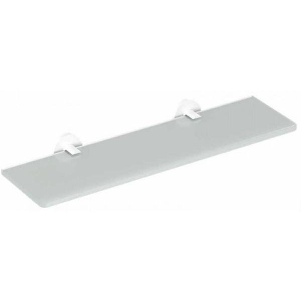 Εταζέρα 40cm 400 x 125 x Ø44mm από ορείχαλκο επιφάνεια: Ματ, χρώμα: Λευκό Εταζέρες