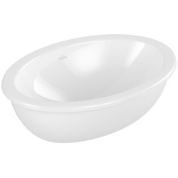Washbasin Under counter 56x38 material: Porcelain white alpine Without overflow, color: White surface: Glossy Under counter