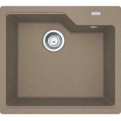 Sink Granite 56x50 free nested 1 bowl oyster, color: Brown Granite