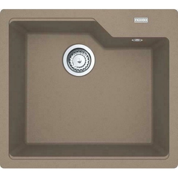 Sink Granite 56x50 free nested 1 bowl oyster, color: Brown Granite