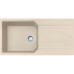 Νεροχύτης γρανιτένιος 100x50 με πάγκο αριστερά / με πάγκο δεξιά ένθετος 1 γούρνα αντιστρεφόμενος, beige (oatmeal), χρώμα: Μπεζ Γρανιτένιοι