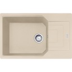 Sink Granite 78x50 left / right nested 1 bowl, color: Beige Granite