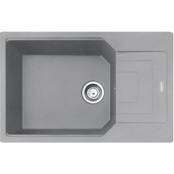 Sink Granite 78x50 left / right nested 1 bowl, color: Grey Granite