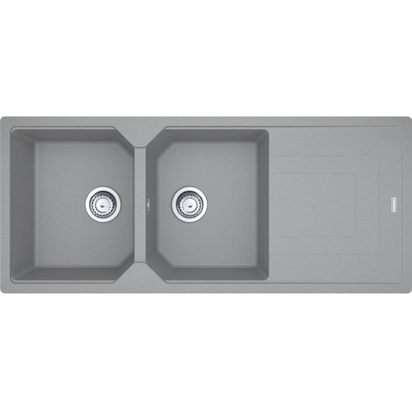 Sink Granite 116x50 left / right nested 2 cabinet, color: Grey Granite