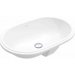 Washbasin Under counter 57x37,5 material: Porcelain With overflow, color: White surface: Glossy Under counter