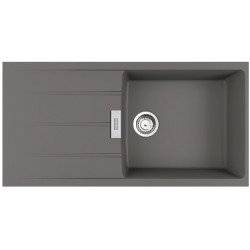 Sink Granite 100x50 left / right nested 1 bowl stone grey, color: Grey