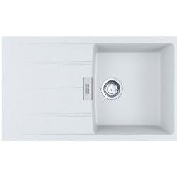 Sink Granite 86x50 left / right nested 1 bowl polar white, color: White