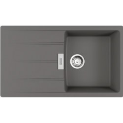 Sink Granite 86x50 left / right nested 1 bowl, color: Grey