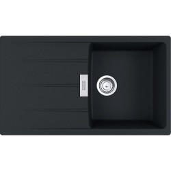 Sink Granite 86x50 left / right nested 1 bowl, color: Black Granite