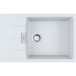 Sink Granite 78x50 left / right nested 1 bowl polar white, color: White Granite Sink Granite 78x50 left / right nested 1 bowl polar white, color: White Granite