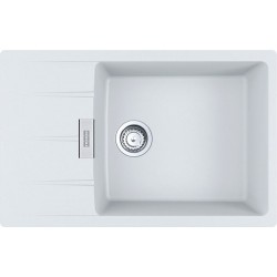 Sink Granite 78x50 left / right nested 1 bowl polar white, color: White