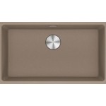 Νεροχύτης γρανιτένιος 72x40 χωρίς πάγκο υποκαθήμενος, 1 γούρνα (75,3x43,3cm) oyster, χρώμα: Καφέ Γρανιτένιοι